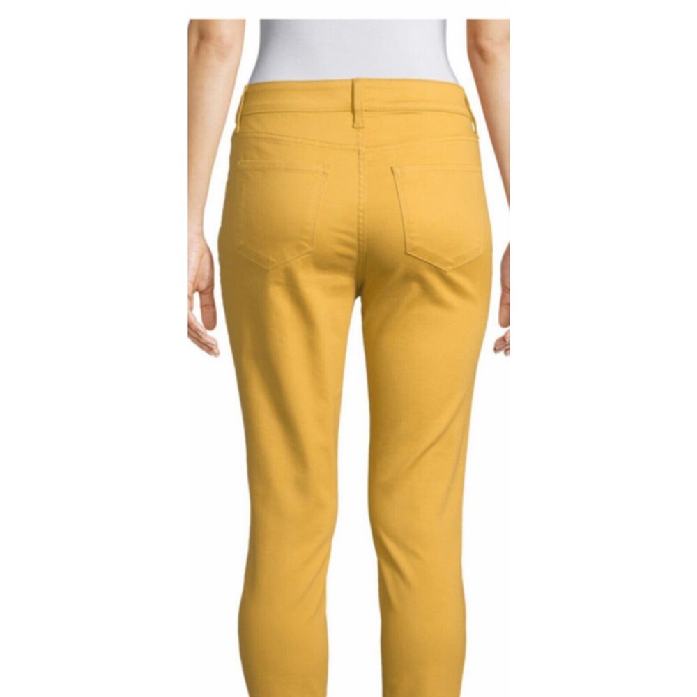 Talbots Women's Jeans Sun Beam Yellow Flare Leg Stretch Size 2 X 33 NWT